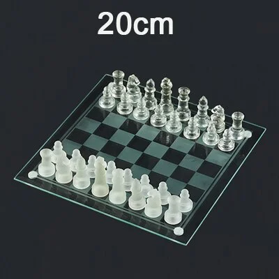 Jeu D’Échec En Verre Transparent