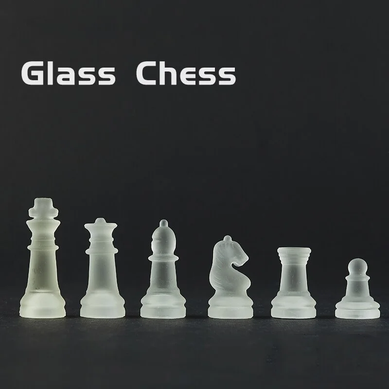 Jeu D’Échec En Verre Transparent