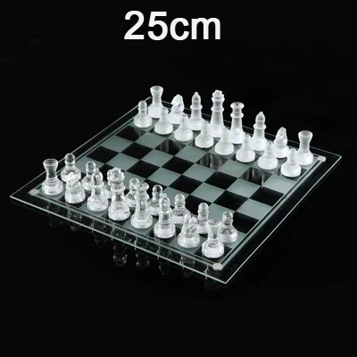 Jeu D’Échec En Verre Transparent