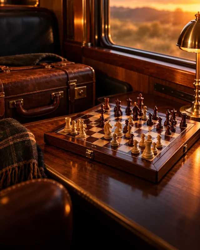 Jeu d'échecs de voyage magnétique pliant